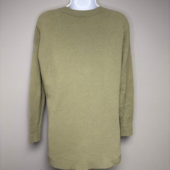 LOT OF 2! Loft Long Sleeve Crew Neck Seersucker Knit Tops Womens Sz XS - Picture 6 of 9